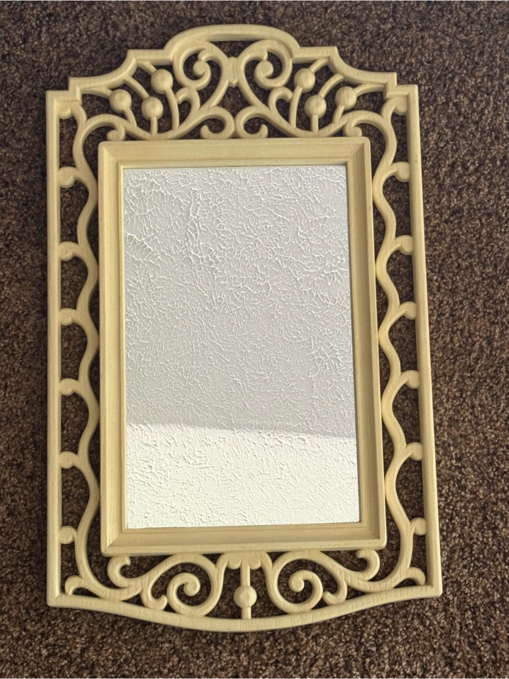 Vintage Homeco Wall Mirror - Hollywood Regency Style - Cream